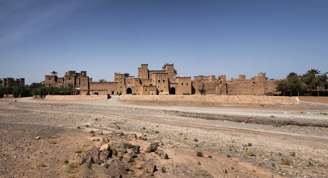 Kasbah Amridil, a mud-brick fortress among the palm groves of Skoura